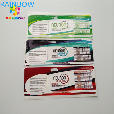 ড্রপার সঙ্কোচন স্লিভ লেবেল ফার্মাসিউটিক্যাল স্টিকারগুলি শিশি গ্লাস 30 মিলির বোতল স্টেরয়েডের জন্য