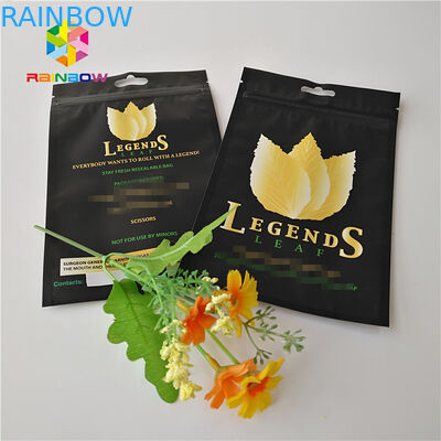 কাস্টম প্রিন্টেড স্ট্যান্ড আপ পাউচ ফয়েল মাইলার প্লাস্টিক জিপলক টোব্যাকো পাইপ ব্যাগ ভেষজ ব্যবহার