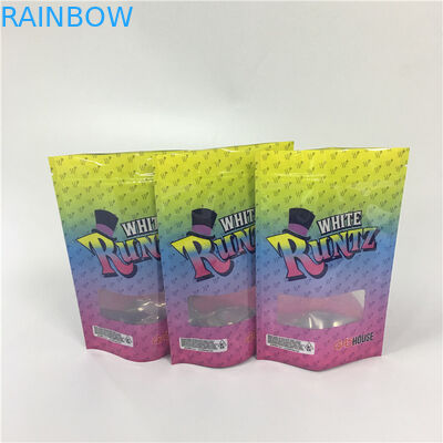 সিওয়াইএমকে কালার কাস্টম মুদ্রিত জিপলক ব্যাগ আগাছা রন্টজ পাঞ্চ রন্টজ ম্যালার প্যাকেজগুলির জন্য