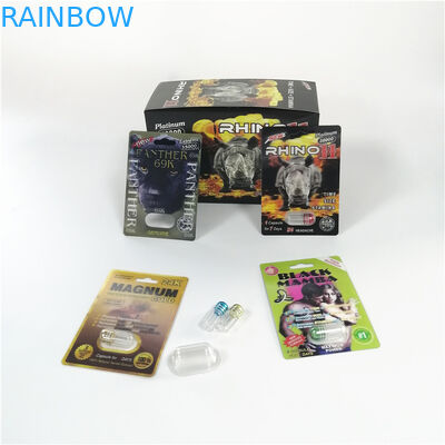 লাল গন্ডার 69 লিঙ্গ বৃদ্ধি ক্যাপসুল জার বুলেট সেক্স পিলস প্লাস্টিকের ওষুধ প্যাক