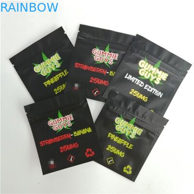 পুনরায় বিক্রয়যোগ্য অ্যালুমিনিয়াম ফয়েল জিপ লক ব্যাগ খাদ্য ময়েশ্চার প্রুফ তিন - সাইড সিল করা