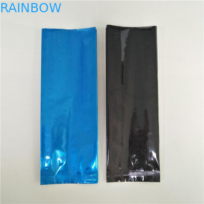 অ্যালুমিনিয়াম ফয়েল সাইড গাসেট টি ব্যাগ প্যাকেজিং কফি পাউচ গরম সীল ভালভের সাথে