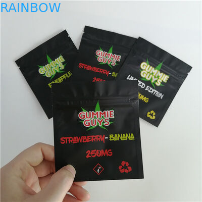 অ্যালুমিনিয়াম ফয়েল জিপ লক প্লাস্টিকের পাউস প্যাকেজিং রিসেসেবল থ্রি সাইড সিল