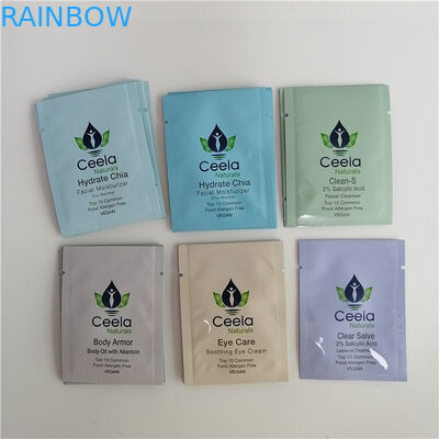 অ্যালুমিনিয়াম ফয়েল জিপ লক প্লাস্টিকের পাউস প্যাকেজিং রিসেসেবল থ্রি সাইড সিল