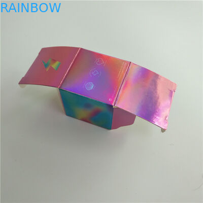 হোলোগ্রাফি হলোগ্রাফিক প্রভাব সহ জুয়েলারী প্যাকেজিং পেপার বক্স কাস্টম মুদ্রণ