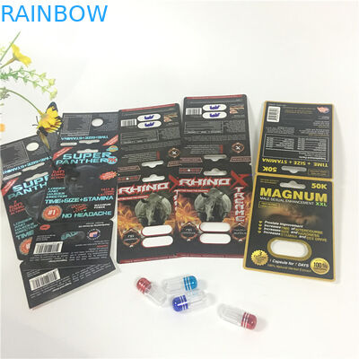 ম্যান সেক্স পেপার ফোস্কা কার্ড প্যাকেজিং বুড়ো 30000 60000 একক ডাবল হোল বোতল সহ