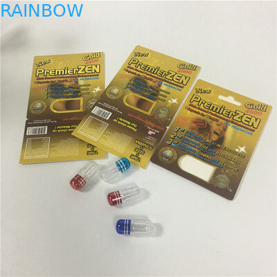 পুনর্ব্যবহারযোগ্য ফোস্কা কাগজ কার্ড শক্ততম টাইমস পুরুষ বর্ধন যৌন বড়ি ক্যাপসুল বক্স