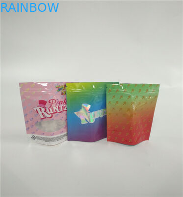 পুনর্ব্যবহারযোগ্য জিপ লক প্লাস্টিকের ভেষজ ধূপ প্যাকেজিং ডাইপ্যাক জিপার পাউচ কাস্টম মুদ্রিত লোগো