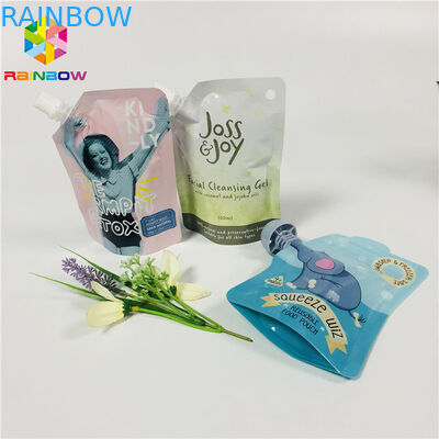 ডোপ্যাক ফুড গ্রেড স্ট্যান্ড আপ পাউস পুনরায় ব্যবহারযোগ্য ক্লিনসিং জেল ফেসিয়াল লিকুইড মাস্ক প্যাকিং