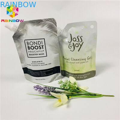 ডোপ্যাক ফুড গ্রেড স্ট্যান্ড আপ পাউস পুনরায় ব্যবহারযোগ্য ক্লিনসিং জেল ফেসিয়াল লিকুইড মাস্ক প্যাকিং