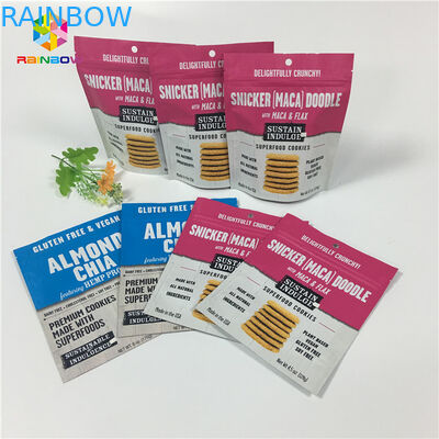 গ্র্যাভুরে প্রিন্টিং স্ট্যান্ড আপ জিপলক প্যাকিং ব্যাগ ভ্যানিলা কফি / মিল্ক প্রোটিন পাউডার