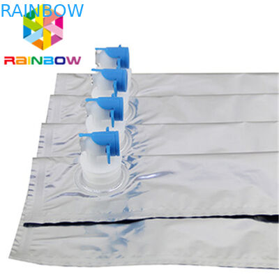 10 এল বিবি অ্যালুমিনিয়াম ফয়েল ওয়াইন স্ট্যান্ড আপ পাউচ স্পাউট / ভালভ স্টোরেজ ব্যাগ এফডিএ শংসাপত্রযুক্ত