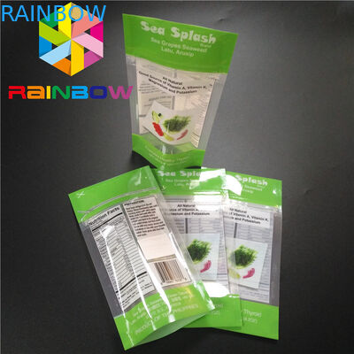 বায়োডেগ্রেডেবল অ্যালুমিনিয়াম ফয়েল স্ট্যান্ড আপ পাউচ প্যাকেজিং স্নান ক্রম্বেল সল্ট বডি ব্যাগ