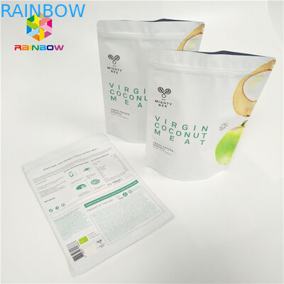 জিভর সহ গ্র্যাভর প্রিন্টিং প্লাস্টিকের পাউস প্যাকেজিং পুনরায় ব্যবহারযোগ্য স্ট্যান্ড আপ ড্রাই ফ্রেশ ব্যাগ