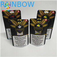 দীর্ঘ জীবনকাল ফয়েল পাউচ প্যাকেজিং হিট সীল 1/8 ওজ 1/2 ওস 1 ওএস সিবিডি গামি ব্যাগ