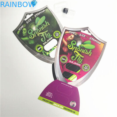 গণ্ডার পিল ক্যাপসুল ফোস্কা প্যাকেজিং কার্ডগুলি প্রদর্শন করে পুরুষ যৌন পারফরম্যান্স বৃদ্ধি Display