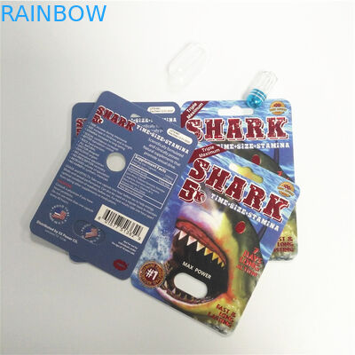 গণ্ডার পিল ক্যাপসুল ফোস্কা প্যাকেজিং কার্ডগুলি প্রদর্শন করে পুরুষ যৌন পারফরম্যান্স বৃদ্ধি Display