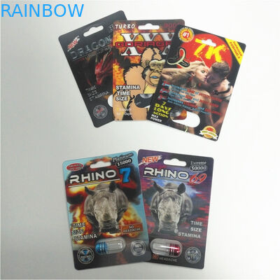 বাফেলো হ্যাপি টাইম ব্লিস্টার প্যাক প্যাকেজিং গেন্ডার পিল ফোস্কা কাগজ কার্ড কাস্টম