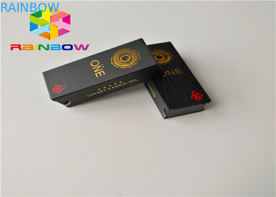 দীর্ঘ জীবনকাল কাগজ বাক্স প্যাকেজিং 0.5 মিলিগ্রাম - 30 মিলি সিবিডি তেল ড্রপার বোতল প্যাকিং