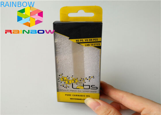 দীর্ঘ জীবনকাল কাগজ বাক্স প্যাকেজিং 0.5 মিলিগ্রাম - 30 মিলি সিবিডি তেল ড্রপার বোতল প্যাকিং