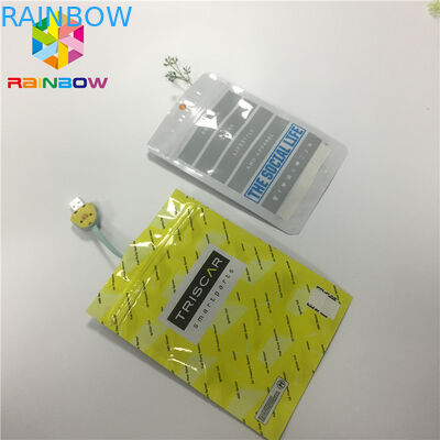 হিট সিলযুক্ত ফয়েল প্যাকেজিং ব্যাগগুলি কাস্টম প্রিন্টিংয়ের একপাশে পরিষ্কার স্বচ্ছ পুনর্নবীকরণযোগ্য