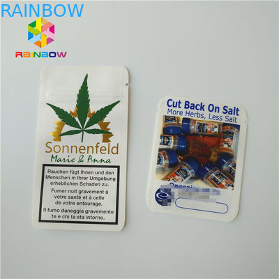 ক্রাফ্ট কাগজ আগাছা ব্যাগ ফয়েল পাউচ প্যাকেজিং জিপলক অ্যালুমিনিয়াম ফয়েল 1/4 গ্রাম গুঁড়া জন্য