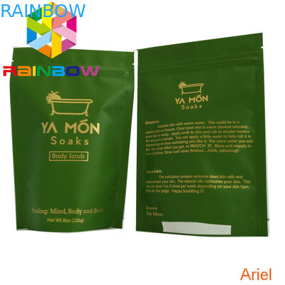 পুনর্নবীকরণযোগ্য ফয়েল পাউচ প্যাকেজিং স্ট্যান্ড আপ বডি সুগার স্ক্রাব সি লবণ ব্যাগ হিট সিল