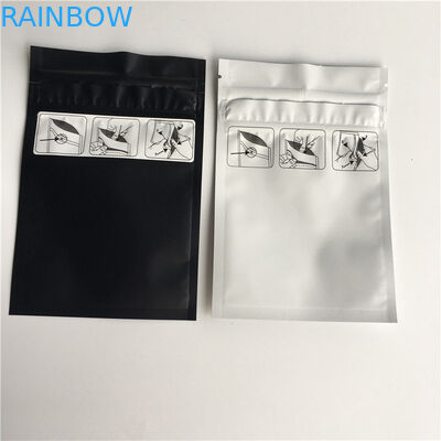 চাইল্ডপ্রুফ হিট সিল প্যাকেজিং ব্যাগগুলি জিপলক মুদ্রিত ম্যালার অ্যালুমিনিয়াম ফয়েল লাইনযুক্ত পাউচগুলি