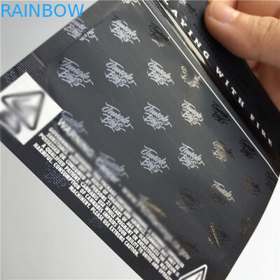 চাইল্ডপ্রুফ হিট সিল প্যাকেজিং ব্যাগগুলি জিপলক মুদ্রিত ম্যালার অ্যালুমিনিয়াম ফয়েল লাইনযুক্ত পাউচগুলি