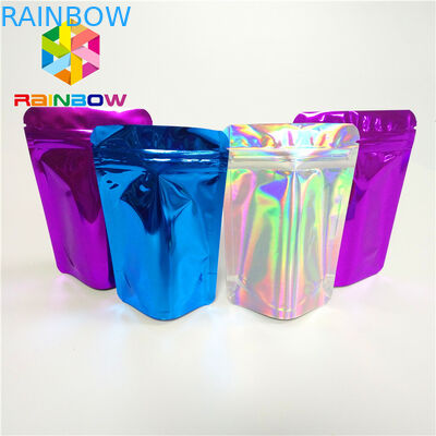 কসমেটিকস চুলের সম্প্রসারণ প্লাস্টিকের পাউস প্যাকেজিং পুনরায় ব্যবহারযোগ্য ম্যালার জিপলক ব্যাগ