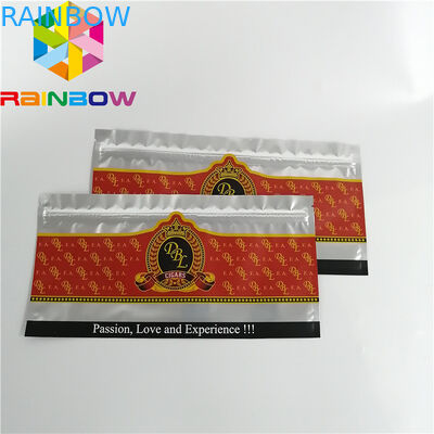 রিসেইলেবল জিপলক প্লাস্টিকের পাউস প্যাকেজিং সাফ হোলোগ্রাফিক ফ্রিজড সিগার ফুড স্টোরেজ