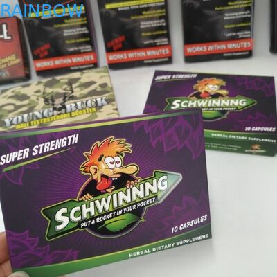 ভাঁজযোগ্য কাস্টম পাউস প্যাকেজিং 300gsm পেপারবোর্ড 7 দিন 2 দিন পিল বক্স