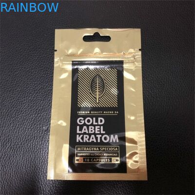 থ্রি সাইডস সিল মাইলার প্লাস্টিকের পাউচ প্যাকেজিং ব্যাগগুলি কাস্টম লোগো প্রিন্টেড