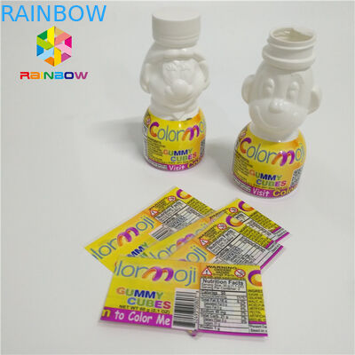 পিভিসি প্লাস্টিক সঙ্কুচিত হাতা লেবেলগুলি বেভারেজ বোতল গলার জন্য উত্তাপ সংবেদনশীল মোড়ানো