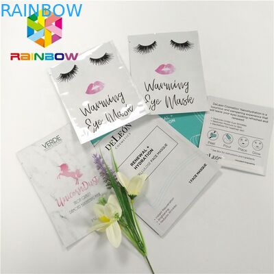 3 স্তর স্তরিত মাস্ক খালি অ্যালুমিনিয়াম ফয়েল কসমেটিক ব্যাগ মাস্ক পাউচ গবেষণাযোগ্য ala