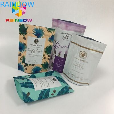 3 স্তর স্তরিত মাস্ক খালি অ্যালুমিনিয়াম ফয়েল কসমেটিক ব্যাগ মাস্ক পাউচ গবেষণাযোগ্য ala