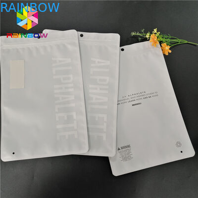 গন্ধযুক্ত প্রুফ স্তরিত মাইলার জিপলক স্ট্যান্ড আপ পাউস সাফ করুন কাস্টম মুদ্রণের লোগো