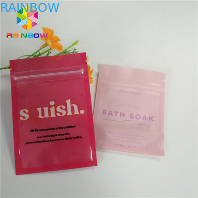 গন্ধযুক্ত প্রুফ স্তরিত মাইলার জিপলক স্ট্যান্ড আপ পাউস সাফ করুন কাস্টম মুদ্রণের লোগো