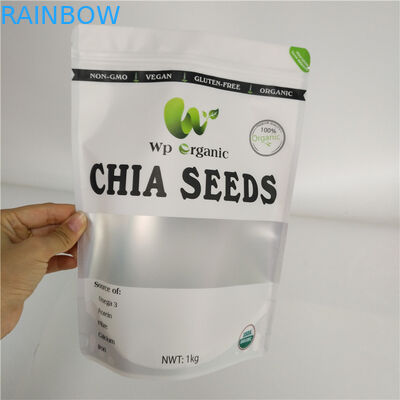 অ্যালুমিনিয়াম প্লাস্টিকের স্নাক খাবার ব্যাগগুলি মাছের চালের বীজ মশলার জন্য শুকনো খাদ্য প্যাকেজিং