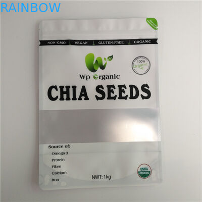 অ্যালুমিনিয়াম প্লাস্টিকের স্নাক খাবার ব্যাগগুলি মাছের চালের বীজ মশলার জন্য শুকনো খাদ্য প্যাকেজিং