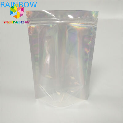 আর্দ্রতার প্রমাণটি রাউন্ড কর্নার সহ জিপার পাউচ পুনর্ব্যবহারযোগ্য জিপলক ডাইপ্যাক মাইলার ব্যাগগুলি আপ করুন