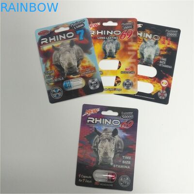 Mamba পুরুষ উন্নত বড়ি জন্য ডিসপ্লে বক্স ফোস্কা প্যাক প্যাকেজিং 3 ডি প্রিন্টিং