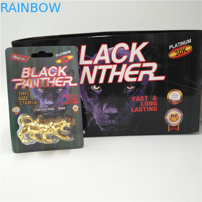 টেকসই ফোস্কা কার্ড প্যাকেজিং মাম্বা / ম্যাগনাম 25 কে / স্টিফ রক্স গাইনো 69 পিল ক্যাপসুল ডিসপ্লে বক্স