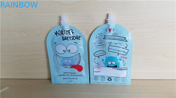 পুনরায় ব্যবহারযোগ্য বেবি ফুড স্পাউট খাবার পানীয় পান করে জুস মিল্ক কনটেইনার সিলাবল ব্যাগ