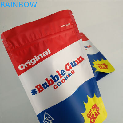 অ্যালুমিনিয়াম ফয়েল শিশু প্রুফ জিপলক ব্যাগ ভেষজ ধূপ প্যাকেজিং গ্র্যাভর প্রিন্টিং