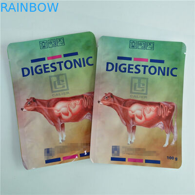 নাইজেরিয়া কাস্টমাইজড প্রিন্টিং ফুড প্যাকেজিং ব্যাগ 100 গ্রাম 150 গ্রাম মশলা পেডিগ্রি প্যাক