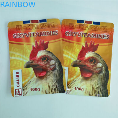 নাইজেরিয়া কাস্টমাইজড প্রিন্টিং ফুড প্যাকেজিং ব্যাগ 100 গ্রাম 150 গ্রাম মশলা পেডিগ্রি প্যাক