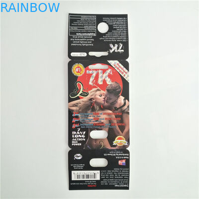 7 কে প্যান্থার যৌন বড়ি প্যাকেজিং মহিলা বর্ধিত কার্ডের ডিসপ্লে বক্স সহ কাস্টম লোগো