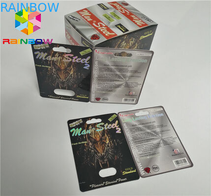 ইউভি প্রিন্টিং ফোস্কা কার্ড প্যাকেজিং সিবিডি তেল বোতল কাগজ ফোস্কা কার্ড / বৈদ্যুতিন Vape কার্তুজ