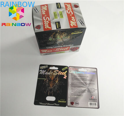 ইউভি প্রিন্টিং ফোস্কা কার্ড প্যাকেজিং সিবিডি তেল বোতল কাগজ ফোস্কা কার্ড / বৈদ্যুতিন Vape কার্তুজ